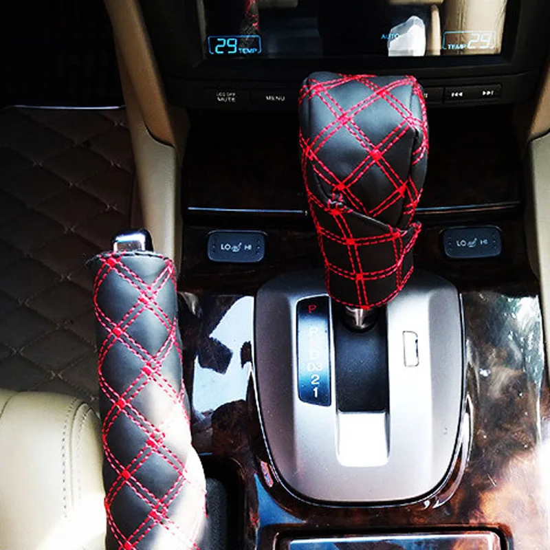 2-в-1 автомобильный Рычаг Переключения Крышка для стояночного тормоза крышка Mazda 2