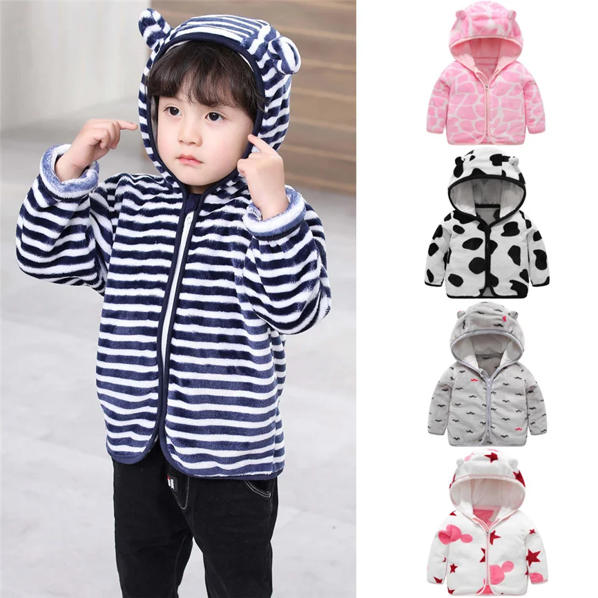Детская куртка зимний костюм для маленьких девочек и мальчиков симпатичная