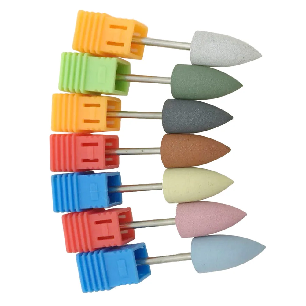 1 шт. Новинка резиновые силиконовые керамические фрезы для маникюра полировка