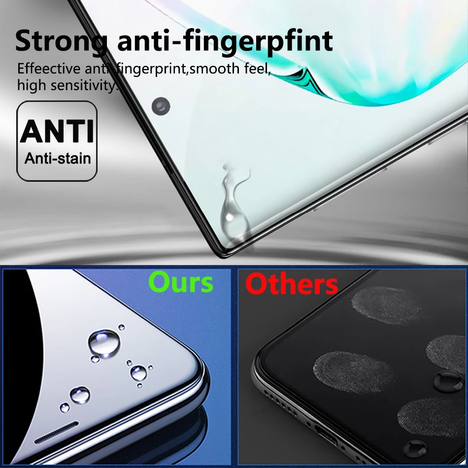 Закаленное стекло для samsung Galaxy Note 10 plus Защитная пленка для экрана полное покрытие 9H стеклянная пленка для Note 10 Защитная пленка для стекла