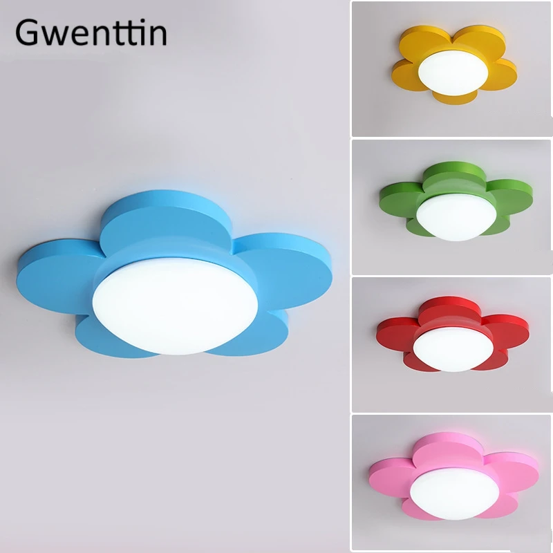 Ultra-thin Flower LED Ceiling Light Modern Lamp Surface Mount Lights Children's Room Foyer Bedroom Home Decor Luminaire | Лампы и