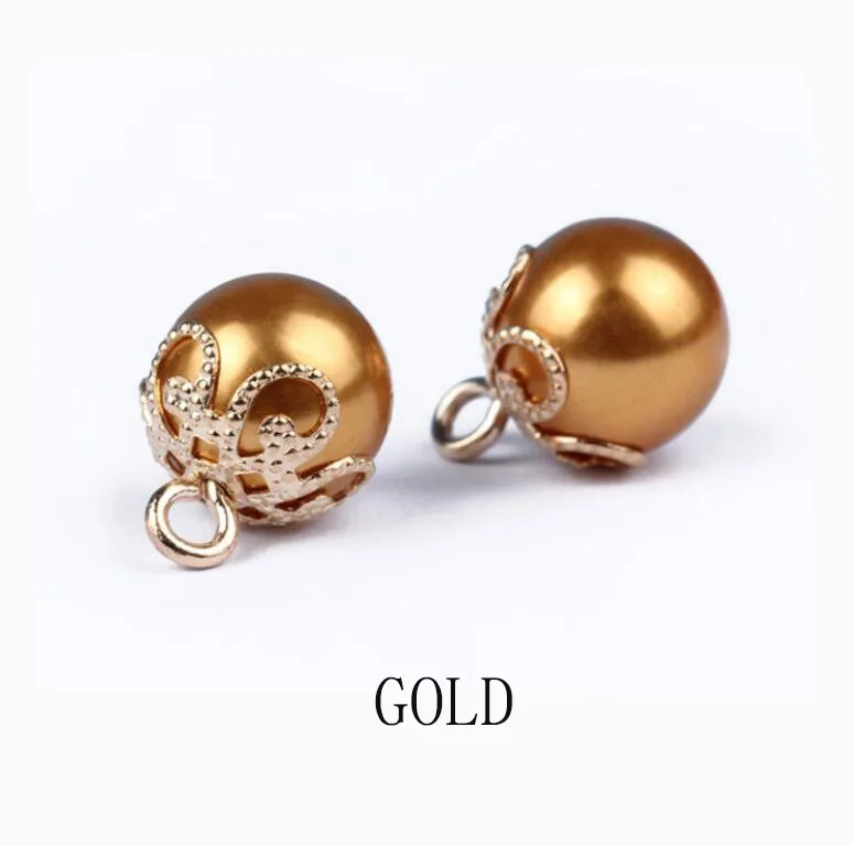 10 шт. мм пуговицы Модные Цветные жемчужные золотые Высокие Лапки рубашка пижама