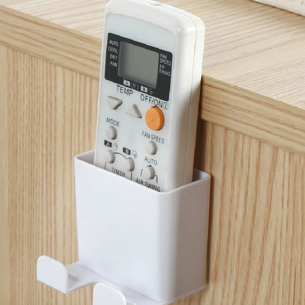 Remote control storage rack wall-mounted remote box mobile phone charging bracket | Дом и сад