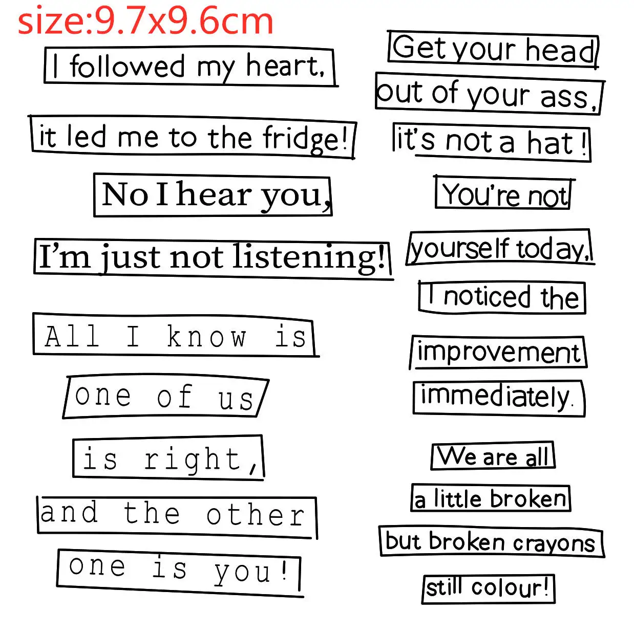 Короткие четкие печатки с узором для скрапбукинга сделай сам/изготовления