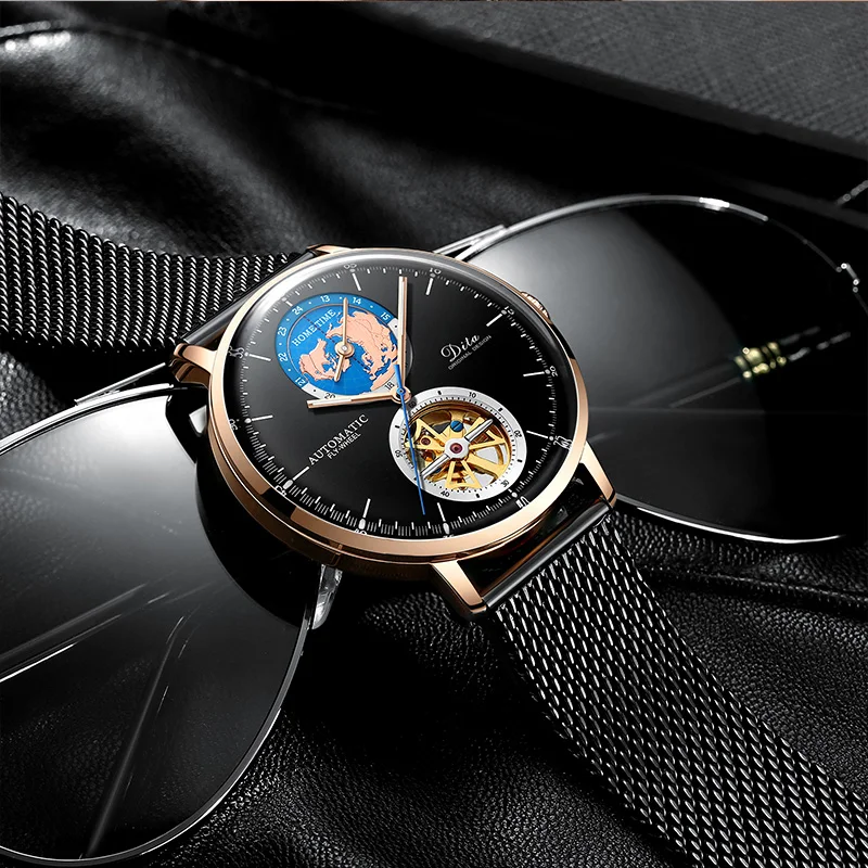 Часы DITAWATCH Мужские автоматические модные брендовые Роскошные деловые