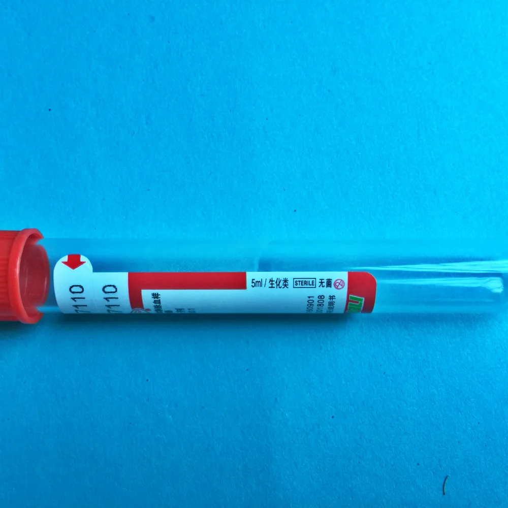 Одноразовая Стерильная вакуумная трубка для сбора крови с коагулянтовыми