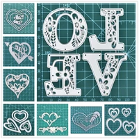inlovearts heart series metal cutting dies love scrapbooking for making cards decorative embossing craft animal die cut new 2020