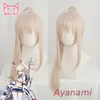 Парик Ayanami для косплея, анихут, Женский термостойкий синтетический молочный, белый парик для косплея, парик для косплея Ayanami