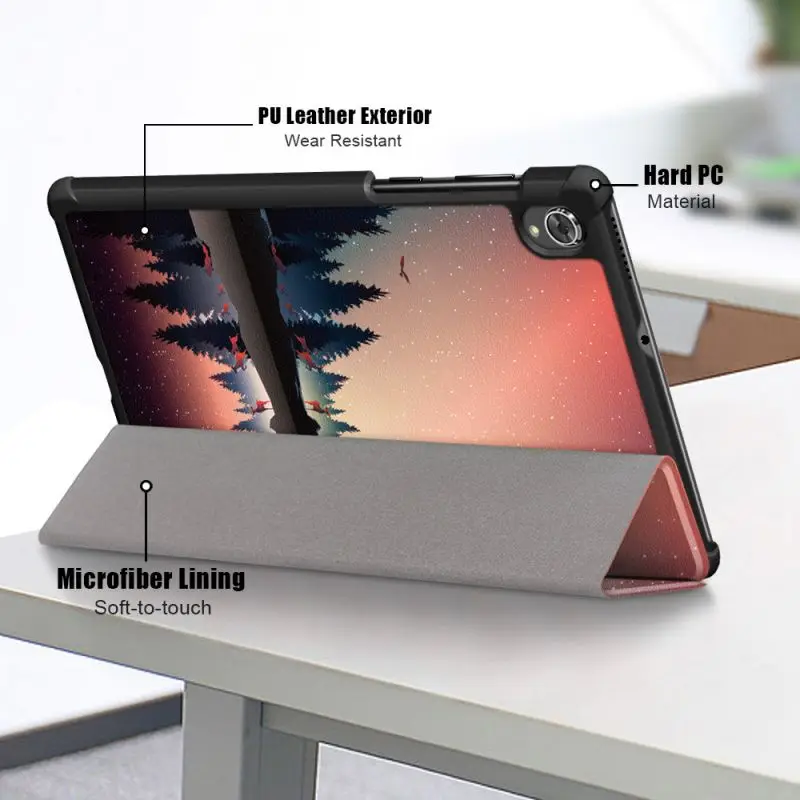 

Tri Folding Hard PC Shell For Lenovo Tab K10 Case 10.3 inch TB-X6C6 2021 Tablet Magnetic Funda For Lenovo Tab K10 2021 X6C6 Caqa
