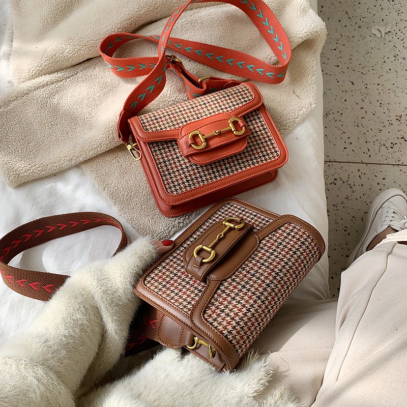 Шерстяные женские сумки через плечо роскошные брендовые дизайнерские маленькие