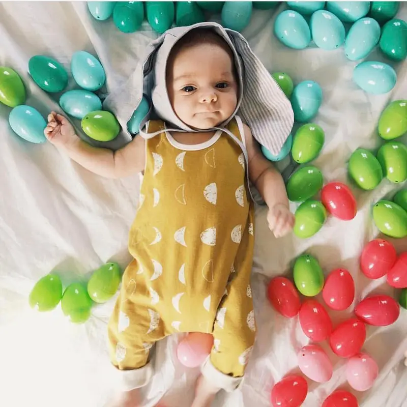 Детский комбинезон без рукавов с принтом|Ромперы| |