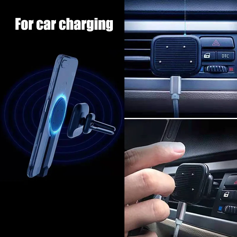 qi fast wireless charging receiver magnetic wireless charger adapter for type c iphone samsung xiaomi huawei oneplus free global shipping