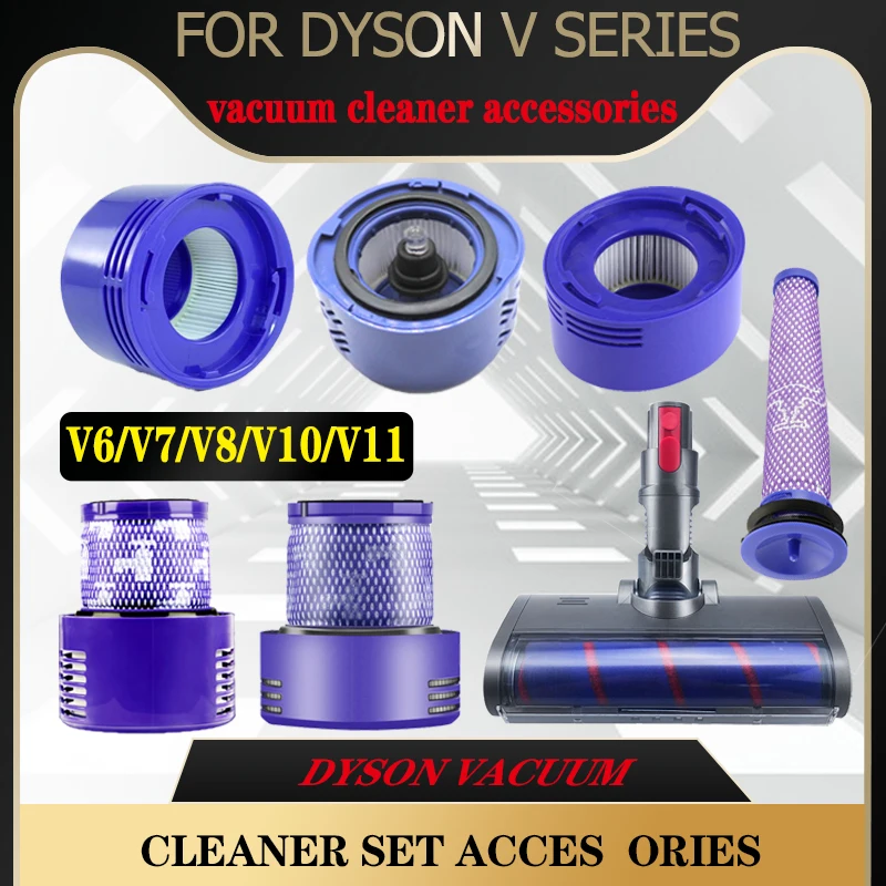 

For dyson V11 V10 V8 V7 V6 Vacuum Cleaner Accessories Electric Mop Brush Head Carpet Brush Filter HEPA Replacemen Spare Parts
