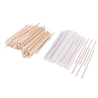 wood coffee stir sticks 7 5inch 100pack round endeco friendly stirrers for hot drinksnatural wood