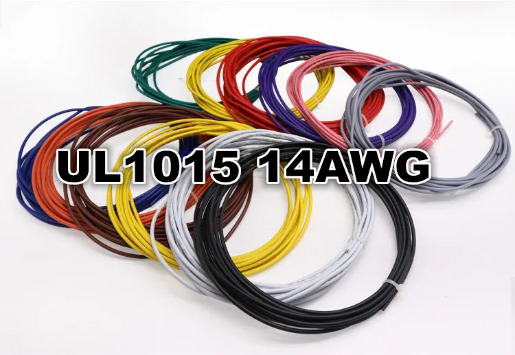 5 м * 2/4/6/8/10 цветов микс UL 1015 14AWG 105 ° 600V электрическая кабельная линия авиакомпания
