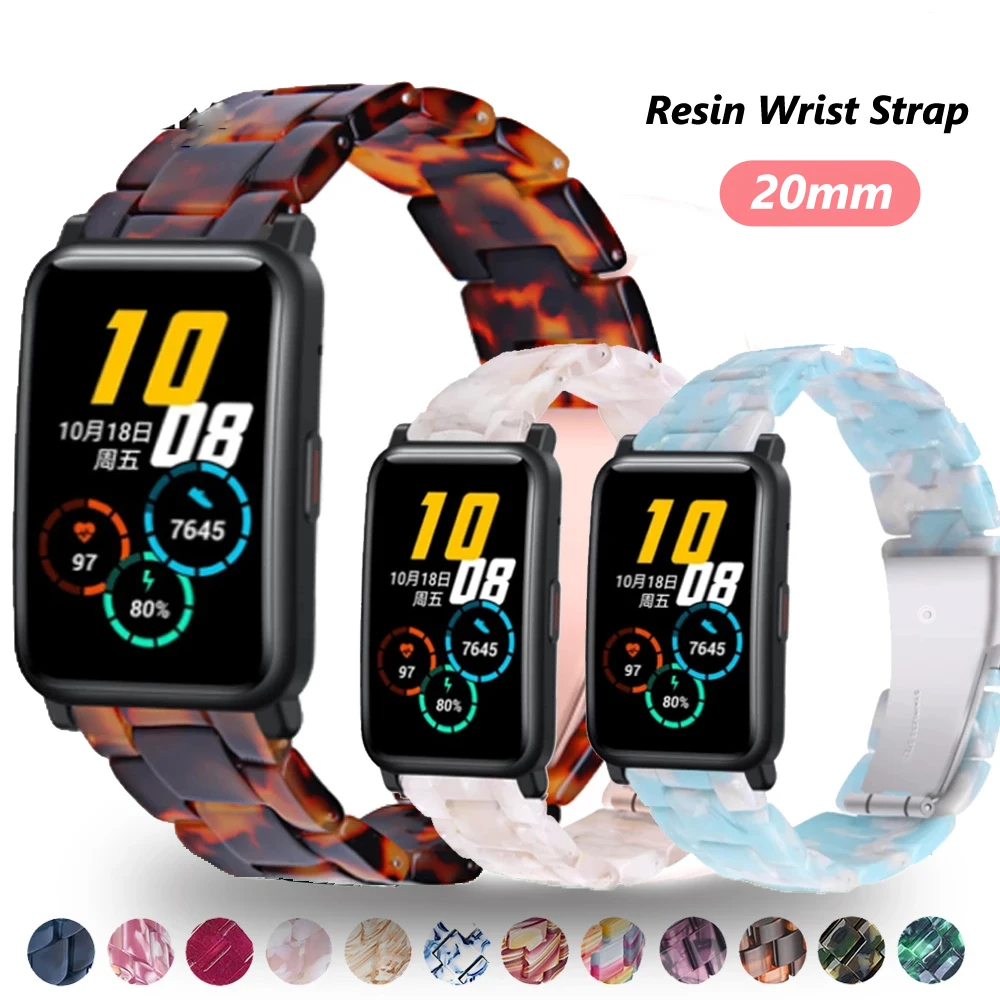 

New GT2 Strap Resin Watchband For Huawei Watch GT 2 GT 42mm HONOR Watch ES Magic2 42mm Band Sport Bracelet 20MM Wristband Correa