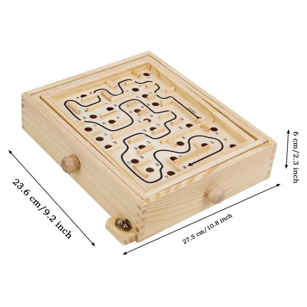 

Wooden Educational Toy Parent-child Interactive Balance Board labyrinth Puzzle Game