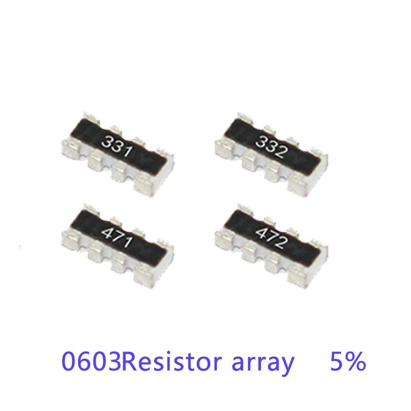 100 шт. 0603*4 8P4R 2*4P SMD сети резисторная матрица 3R9 3 9 Ом 39 390 R K к 391 392 393 394 | Электронные