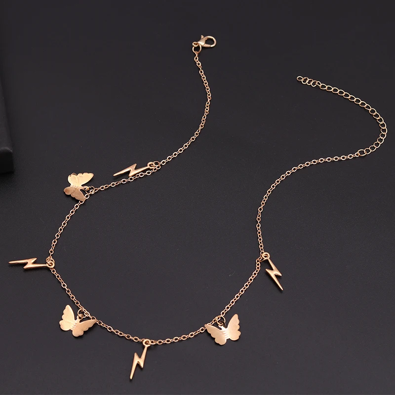 Женская цепочка с подвеской-молнией из металлического сплава | Украшения и