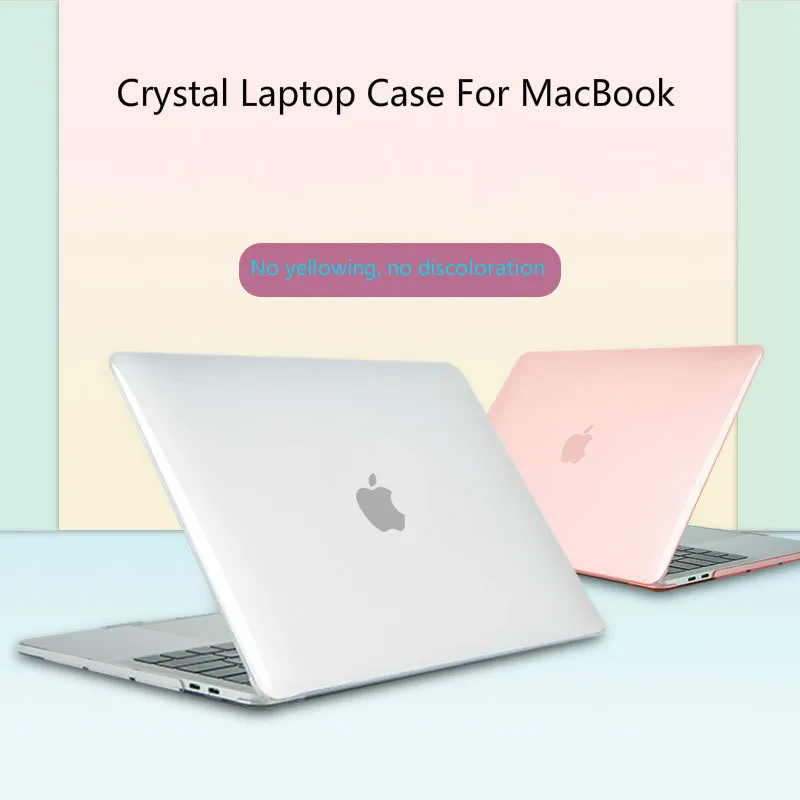Кристальный чехол для ноутбука MacBook Touch ID A1932 2018 Macbook Air 13 A1466 A1369 Pro retina 11 12 15 4 жесткий