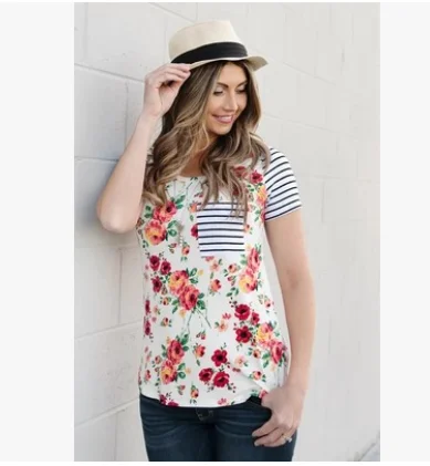 Женские топы для грудного вскармливания футболка с коротким рукавом кормящих