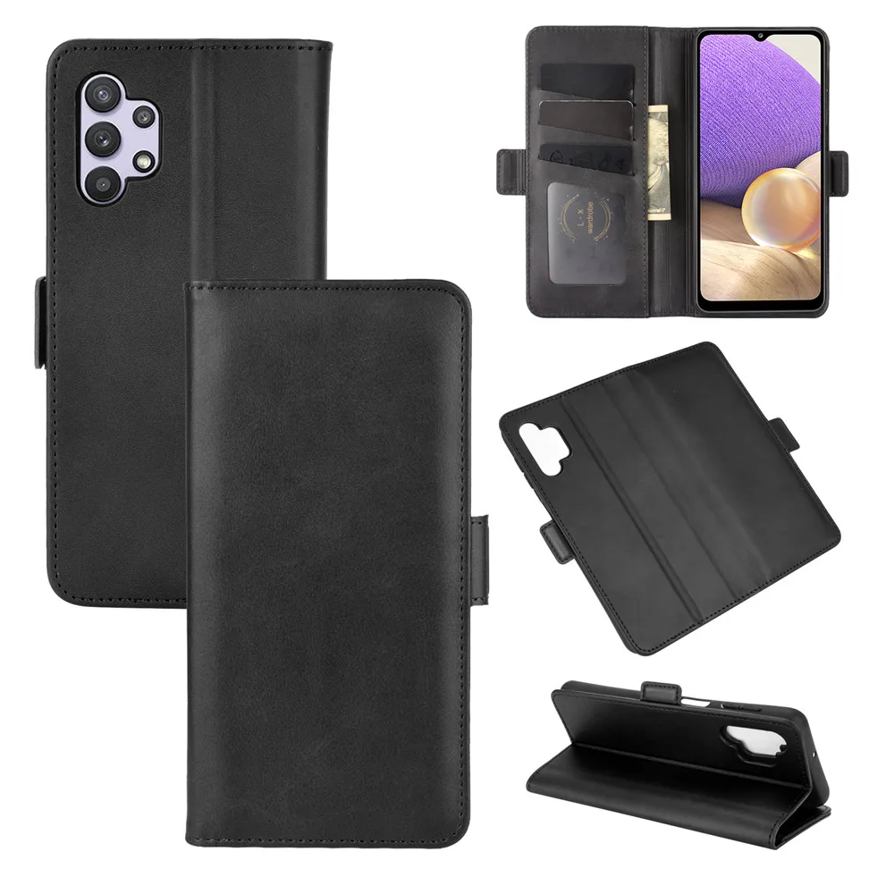 

Case For Samsung A32 4G Leather Wallet Flip Cover Vintage Magnet Phone Case For Galaxy A32 4G