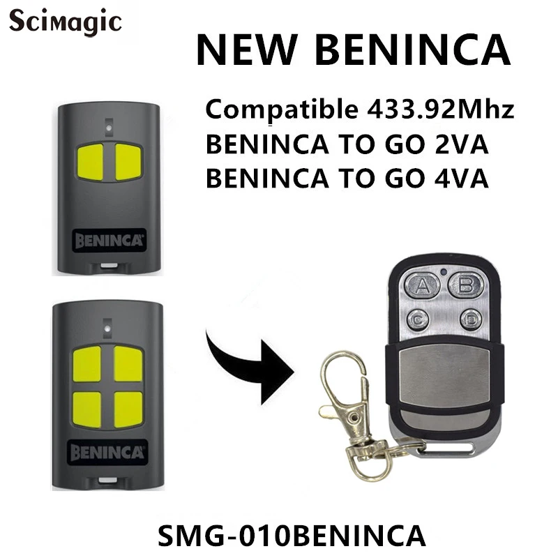 BENINCA Remote Garage Control Rolling Code TO.GO 2VA 4VA Door Opener Transmitter for 433 92 mhz | Безопасность и защита