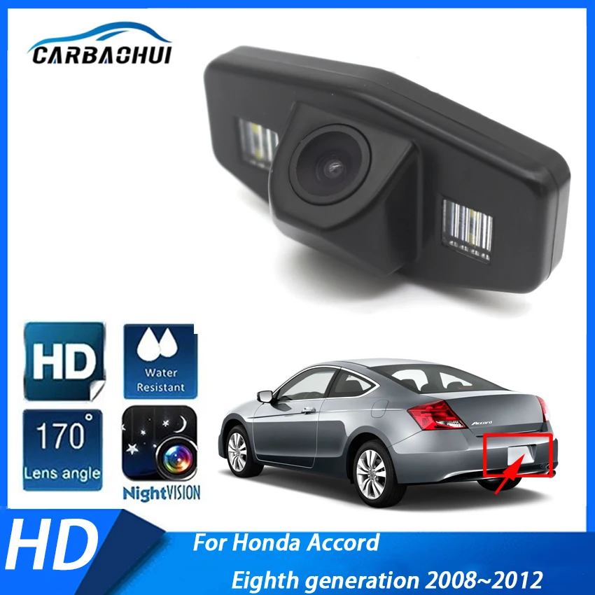 

CCD HD night vision waterproof car rear view reverse backup parking camera For Honda Accord Eighth generation 2008 ~ 2012