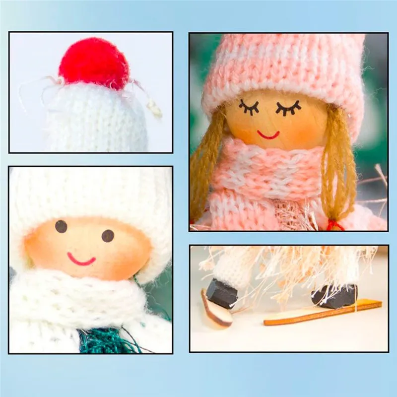 Рождественская кукла с кисточками украшение для дома подвеска в виде ангела