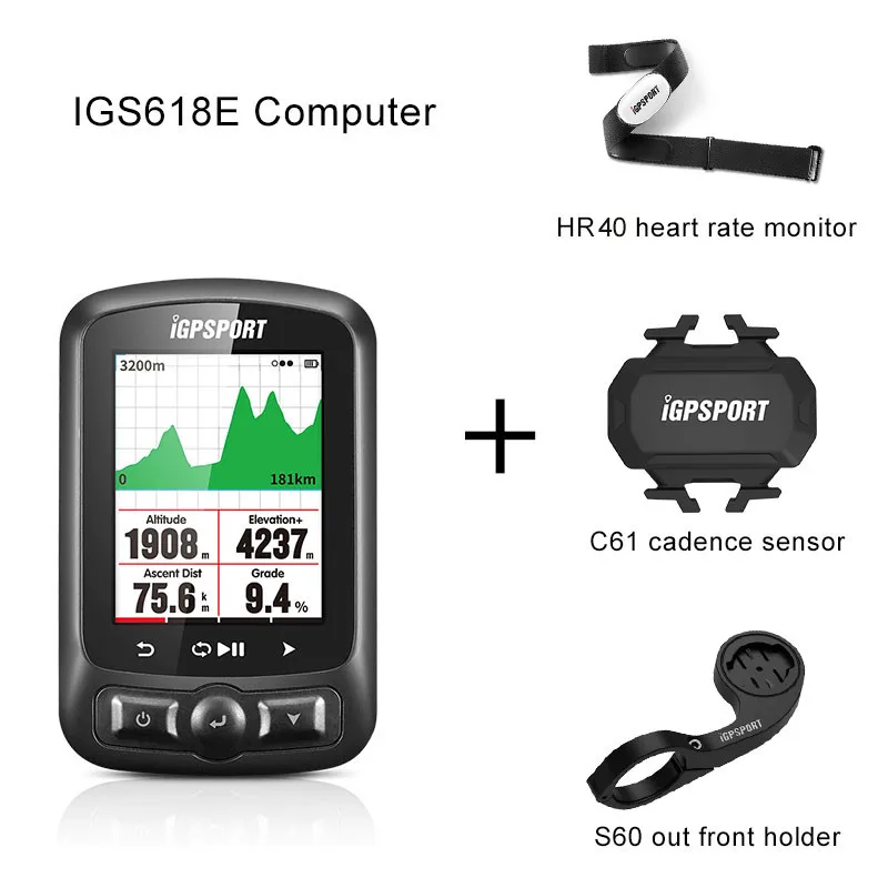 Group 7 IGPSPORT ANT+ GPS IGS618 Велосипедный блютуз Беспроводной секундомер Спидометр Водонепроницаемый IPX7 Велоспортный велосипедный Спидометр компьютер - Цвет: Group 7