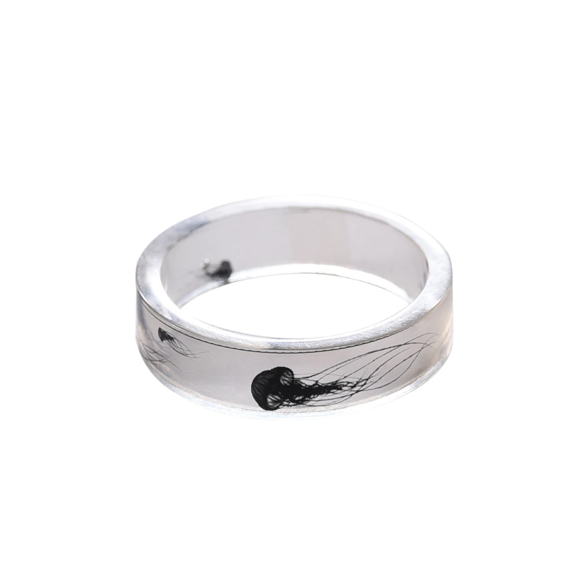 Винтажное кольцо ручной работы из смолы ювелирные изделия с Медузой внутри