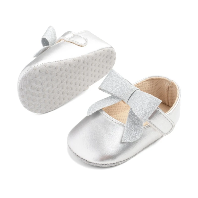 

Baby Shoes PU Leather First Walkers Newborn Girl Baby Moccasins Moccs Shoes Bow Soft Soled Non-slip Footwear Infant Crib Shoes