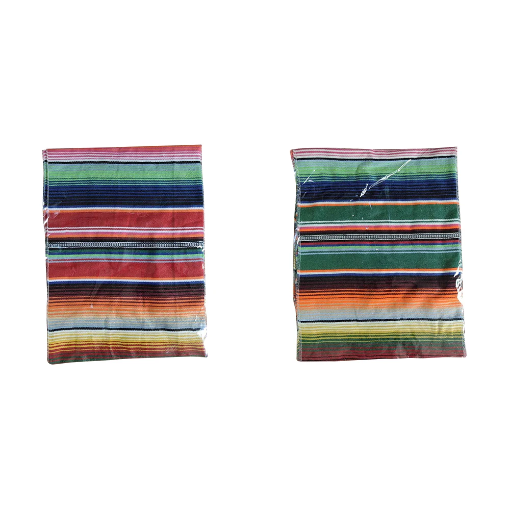 Хлопок мексиканский стол флаг одеяло Радуга полосковый волновод Тканое