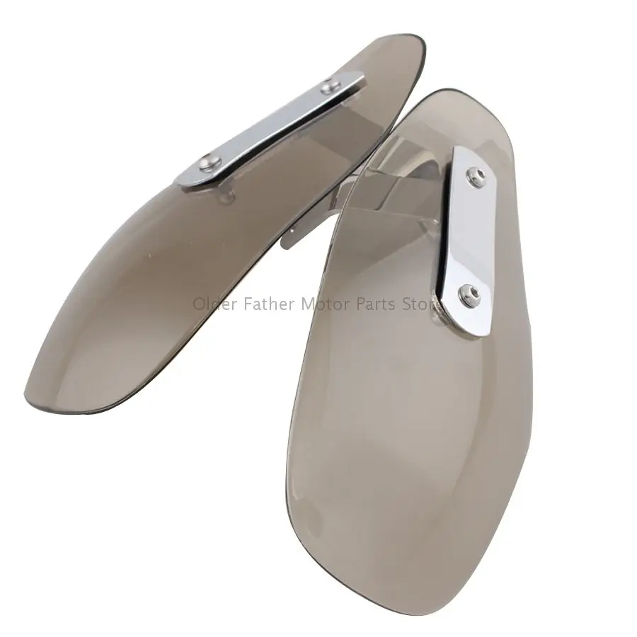 

Motorcycle Smoke Clear Handle Bar Hand Guard Protector Wind Deflector Motorcycle Bike Shield For Harley Touring Honda Custom