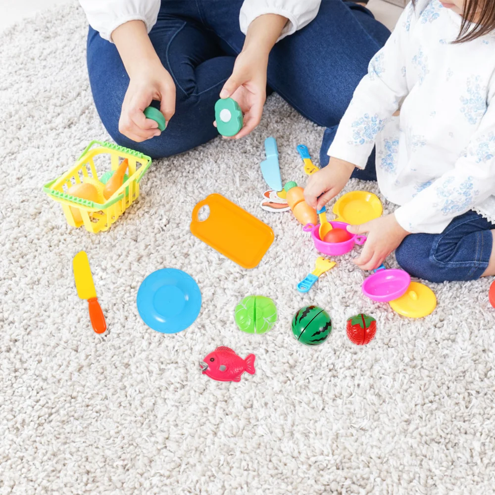 

1 Set Cutting Vegetables and Fruits Simulation Food Pretend Play