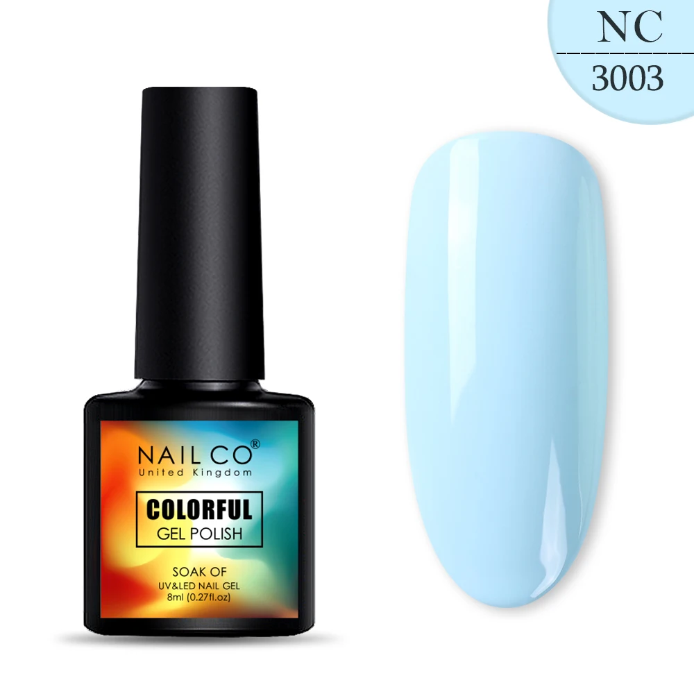 3003 NAILCO, новинка, 8 мл, 130 цветов, светодиодный Гель-лак для ногтей УФ гель для ногтей, салонный домашний лак, Гель-лак, гибридный, впитывающий - Цвет: 3003