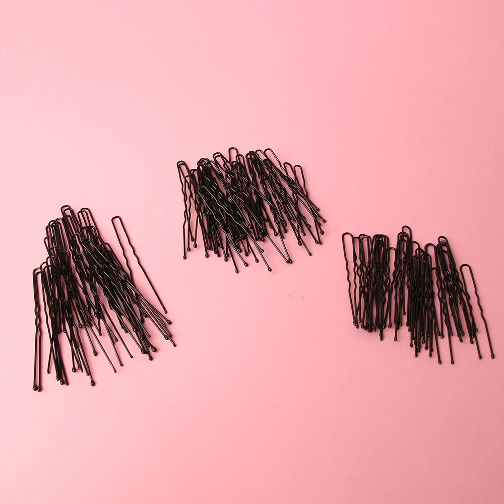 100 шт./компл. Для женщин Леди волос кухонное завитое U образный заколку