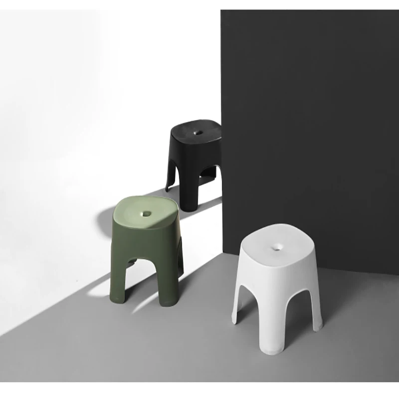 Малая скамья ванная комната Противоскользящий табурет пластиковый подпятник