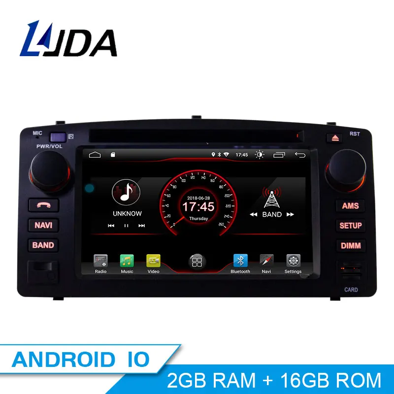 LJDA Android 10 автомобильный dvd-плеер для Toyota Corolla E120 BYD F3 Wifi gps навигация 2 Din Автомобильный Радио Мультимедиа стерео видео аудио