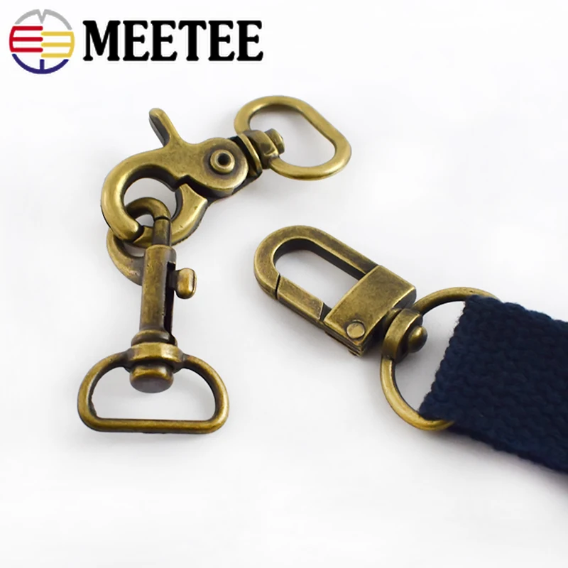 Meetee 4/10/20 шт. 2 см бронзовые защелкивающиеся зажимы металлические крючок сделай