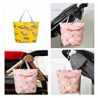 Сумка-Органайзер для детских подгузников, многоразовая, водонепроницаемая, с модным принтом, для влажнойсухой ткани, сумка для хранения, дорожная сумка для подгузников, 1 шт.