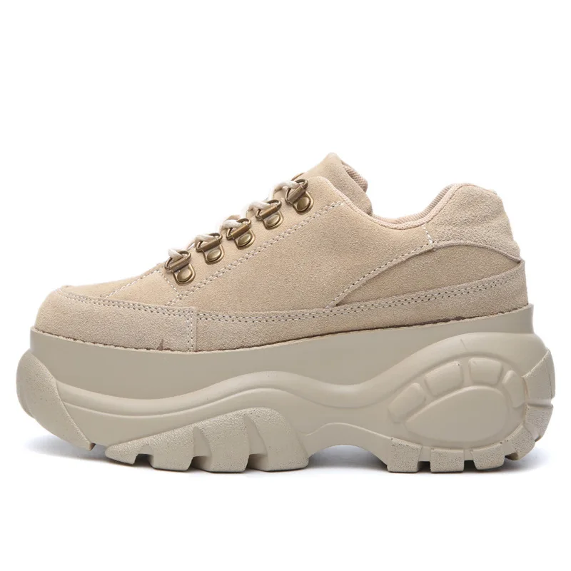 Женские туфли из натуральной кожи на платформе | Балетки