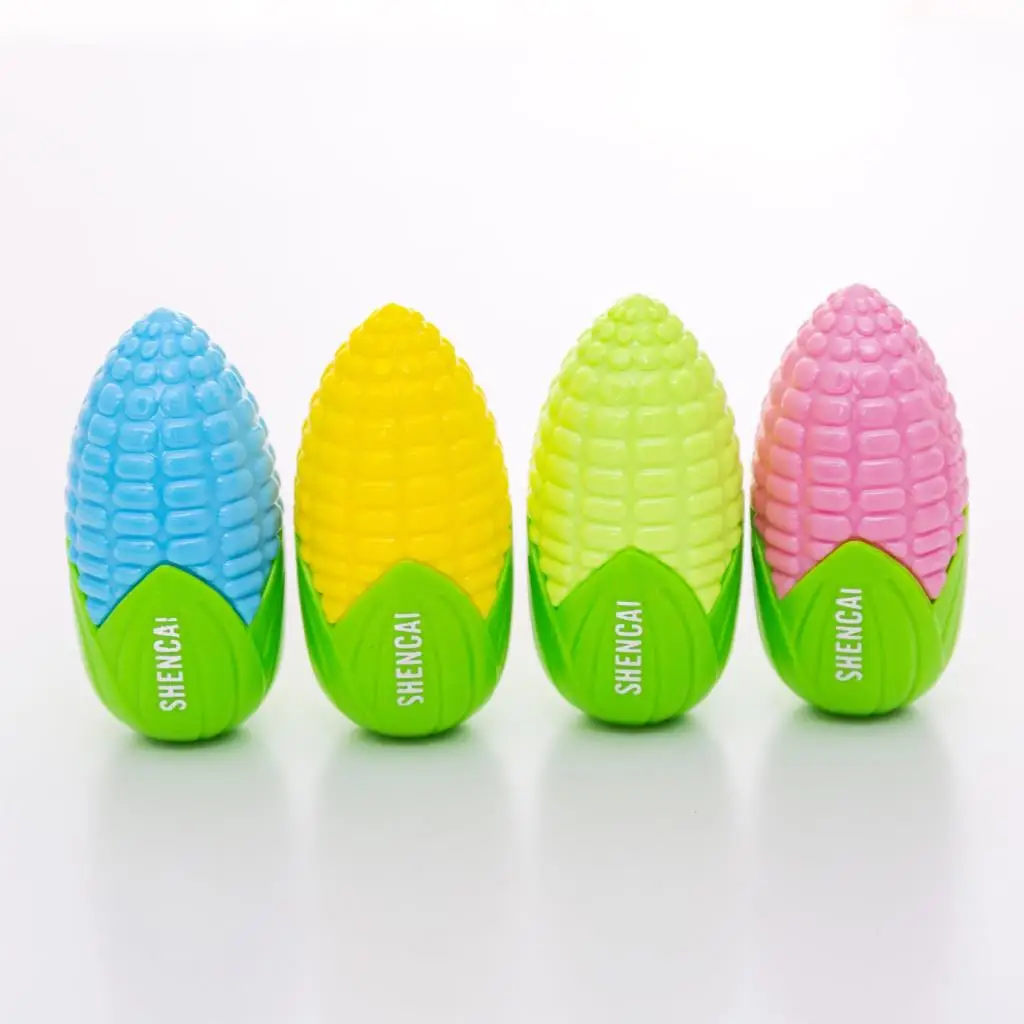 Corn Ellen Brook 1 шт. креативный Kawaii Кролик с морковкой Кукуруза карандаш динозавр точилка школьные офисные канцелярские принадлежности подарок для детей - Цвет: Corn