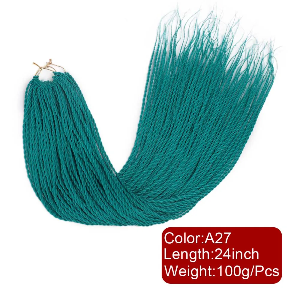 P18/613 Elegant MUSES 30 Корни 24 дюйма Мягкие эффектом деграде(переход от темного к Сенегальские накрученные волосы вязаная крючком коса синтетические накладные волосы, плетеные волосы, faux locs - Цвет: P18/613