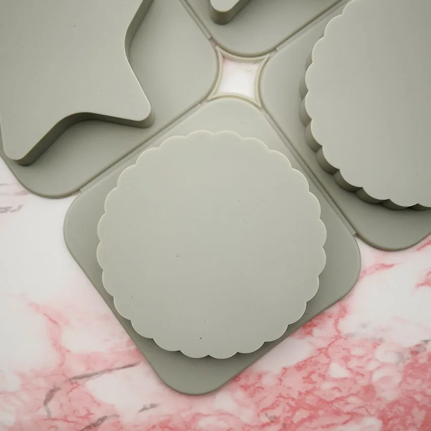 Силиконовая форма для ароматерапии Две звезды двумя цветочками из серии