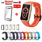 Сменный ремешок для Huawei Band 66 Pro, силиконовый ремешок для часов Honor Band 6, ремешок с полной защитой экрана из ТПУ