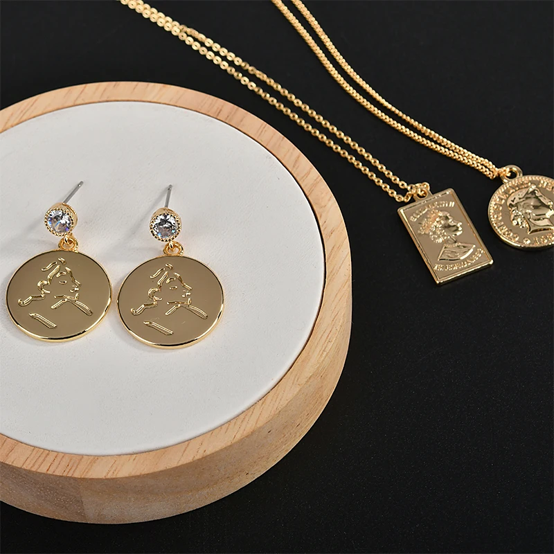 Аксессуары из сплава в европейском и американском стиле кулон виде головы монет