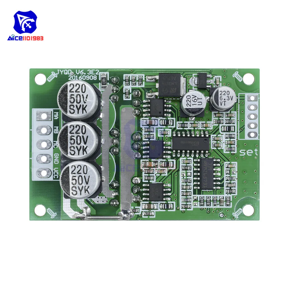 Diymore DC 12-36 в 500 Вт ШИМ бесщеточный мотор управление Лер Холл мотор балансировка автомобильный сбалансированный BLDC автомобильный драйвер модуль управления