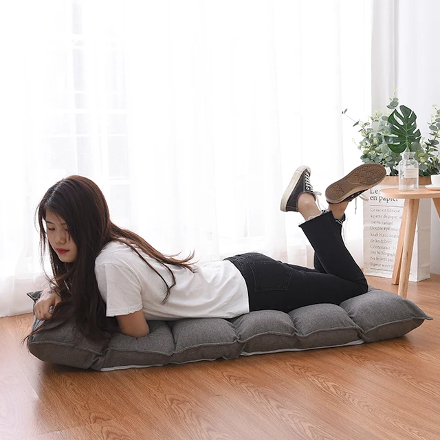 

High Quality Japanese Style Sofa Bed Foldable Legless Single Floor Sofa Chair