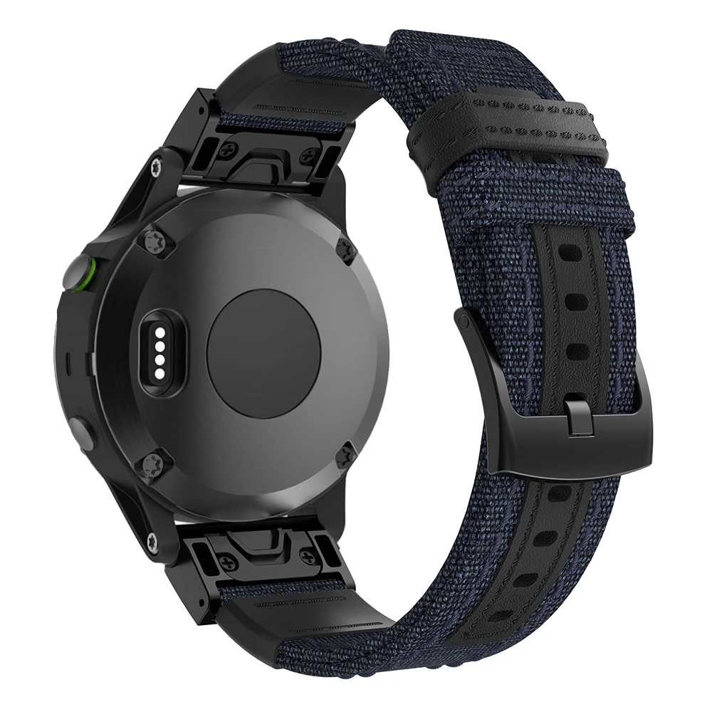 Спортивный быстро легко подходит ремешок для часов Garmin Fenix 6X5X3 3HR Смарт часы браслет 26 22 мм нейлоновый ремешок ремень для Fenix 6 5 plus